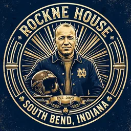 Rockne House badge, established 2022